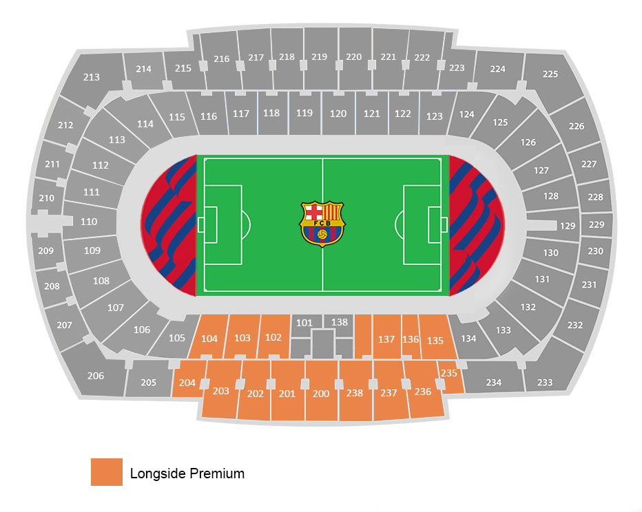 Longside Premium Estadi Olimpic Lluis Companys Map