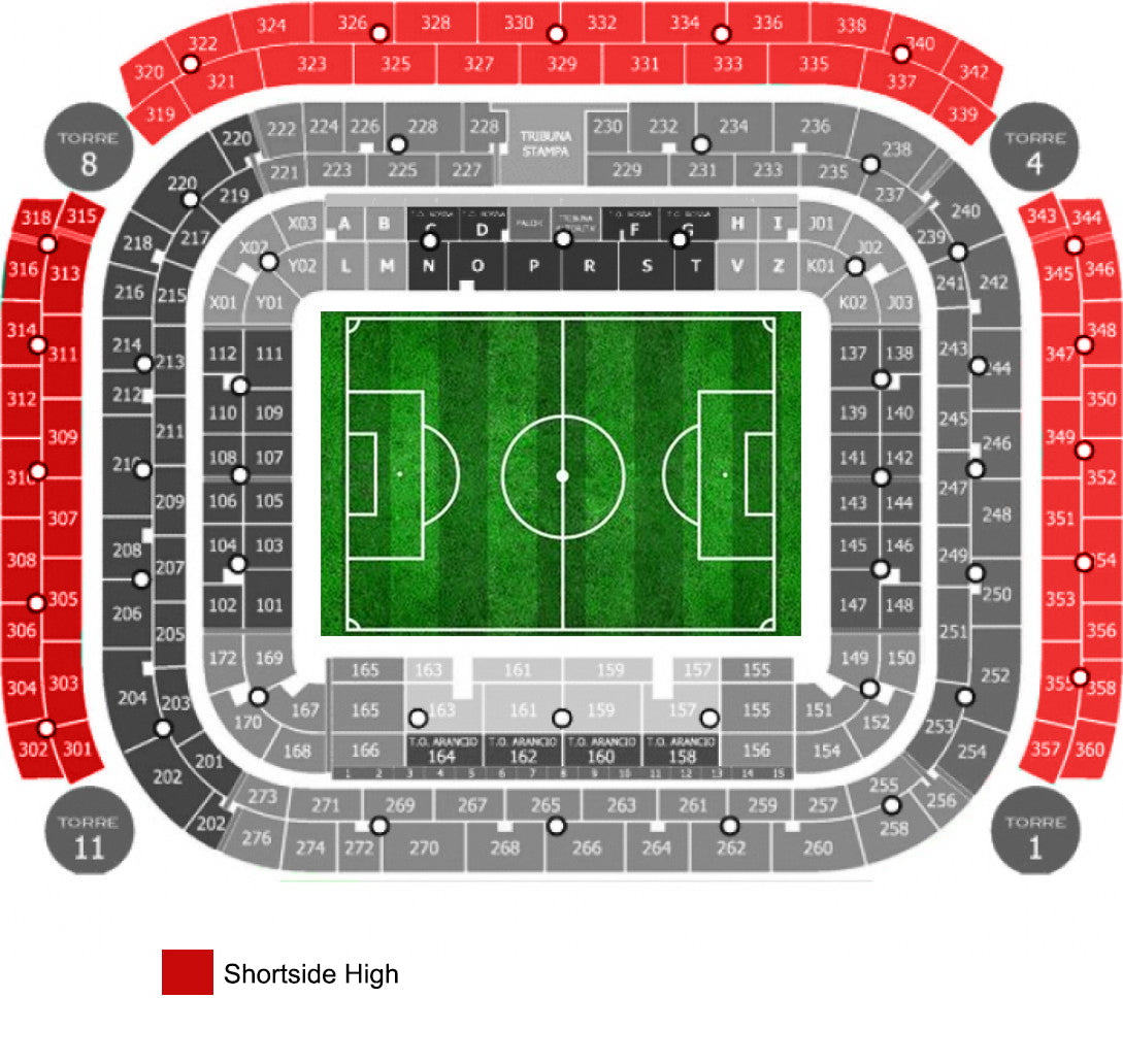 Shortside High Giuseppe Meazza Tickets