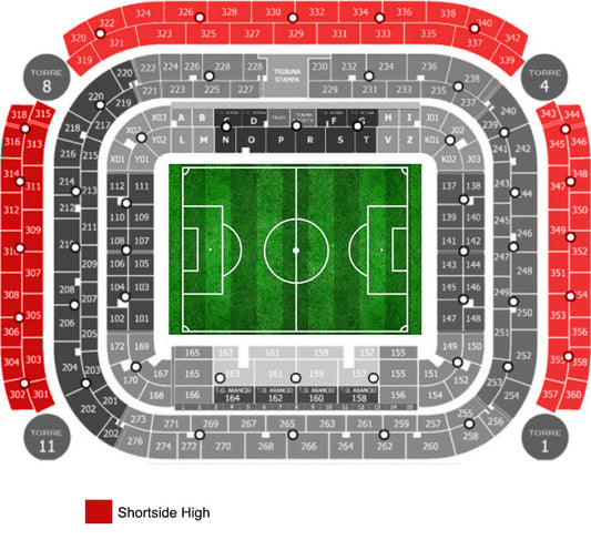 Shortside High Giuseppe Meazza Tickets