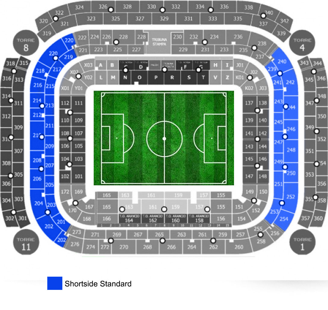 Shortside Standard Giuseppe Meazza Tickets