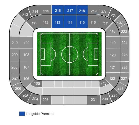 Longside Premium Juventus Stadium Map
