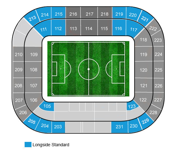 Longside Standard Juventus Stadium Map