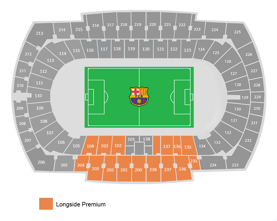 Longside Premium Estadi Olimpic Lluis Companys Map