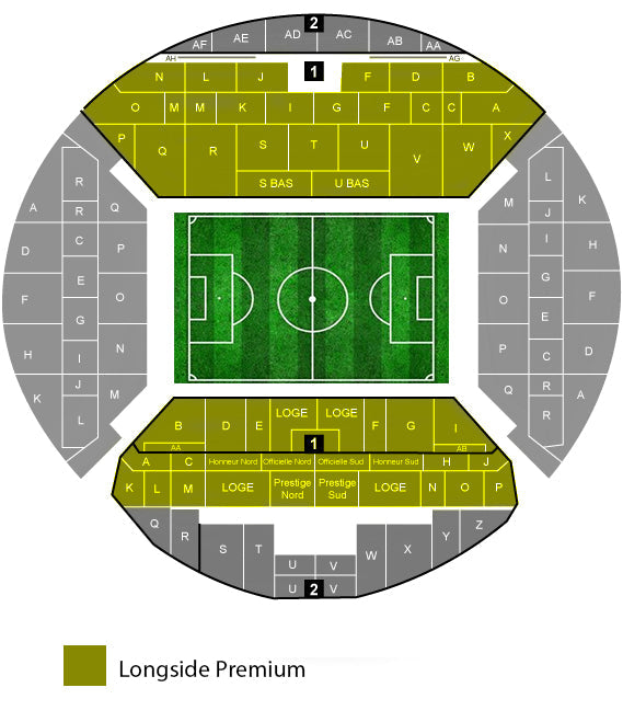 Longside Premium Stade Velodrome Tickets