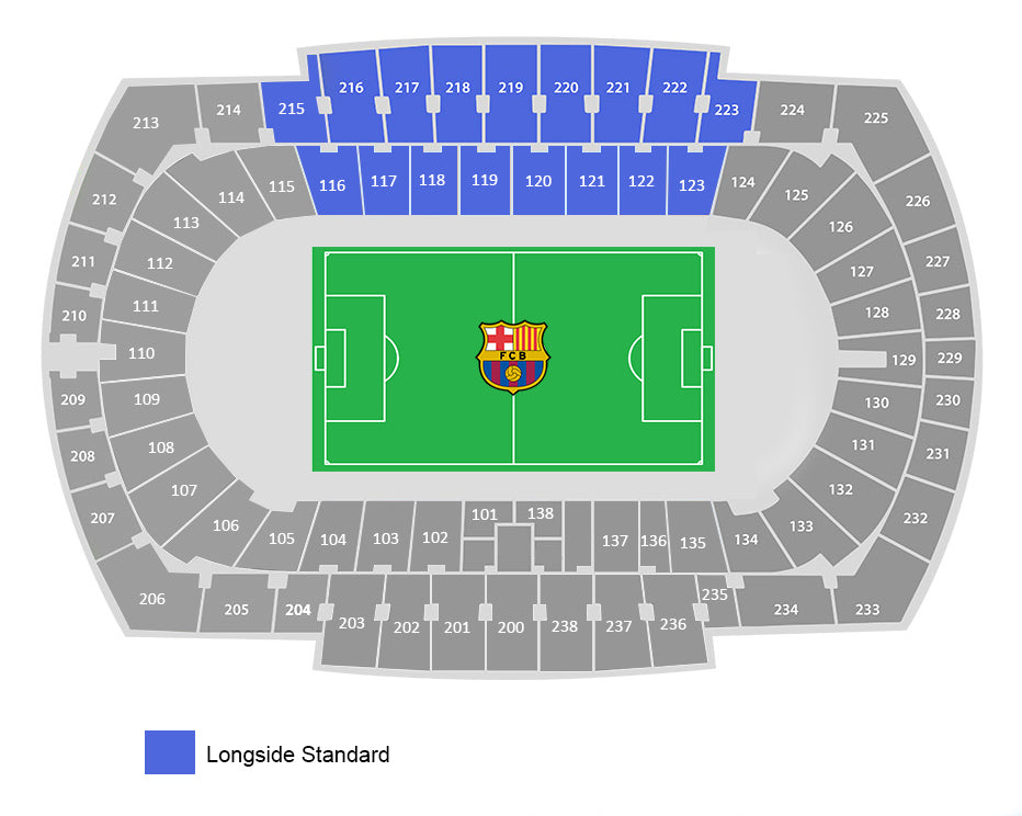 Longside Standard Estadi Olimpic Lluis Companys Map