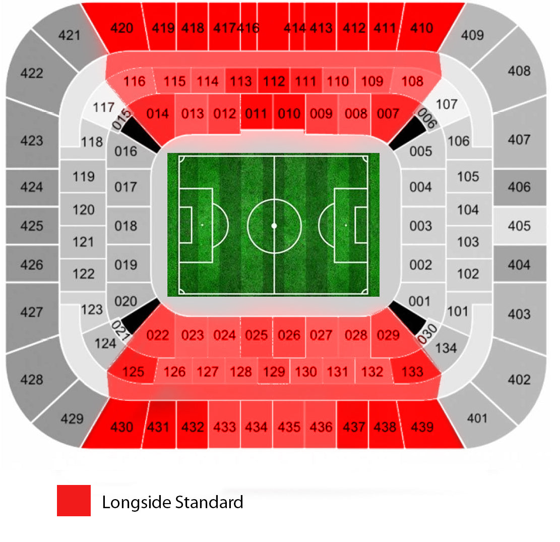 Longside Standard Parc Olympique Lyonnais Tickets