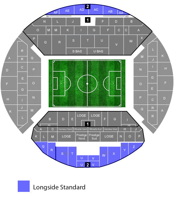 Longside Standard Stade Velodrome Tickets
