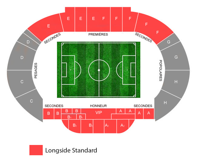 Longside Standard Stade Louis II Tickets