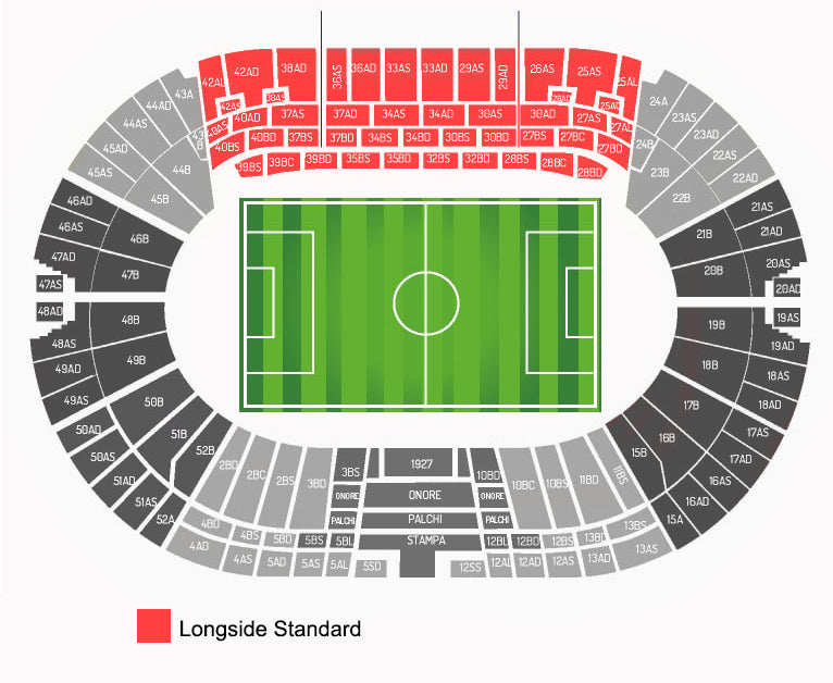 Longside Standard Stadio Olimpico di Roma Tickets