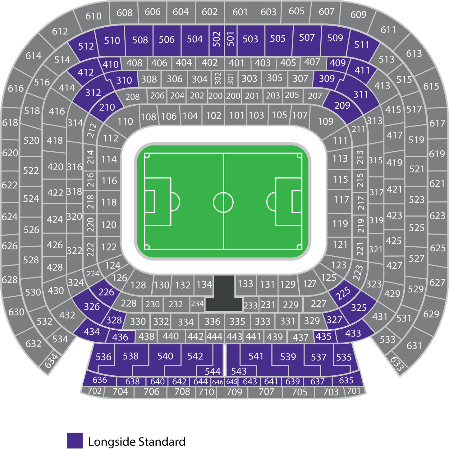 Longside Standard Santiago Bernabeu Map