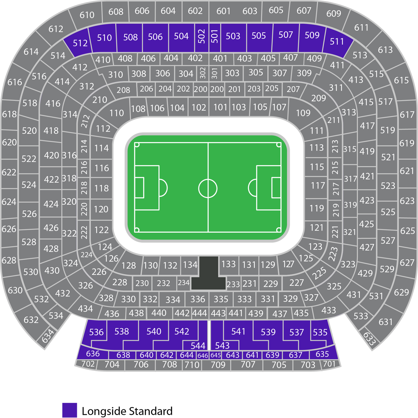 Longside Standard Santiago Bernabeu Map