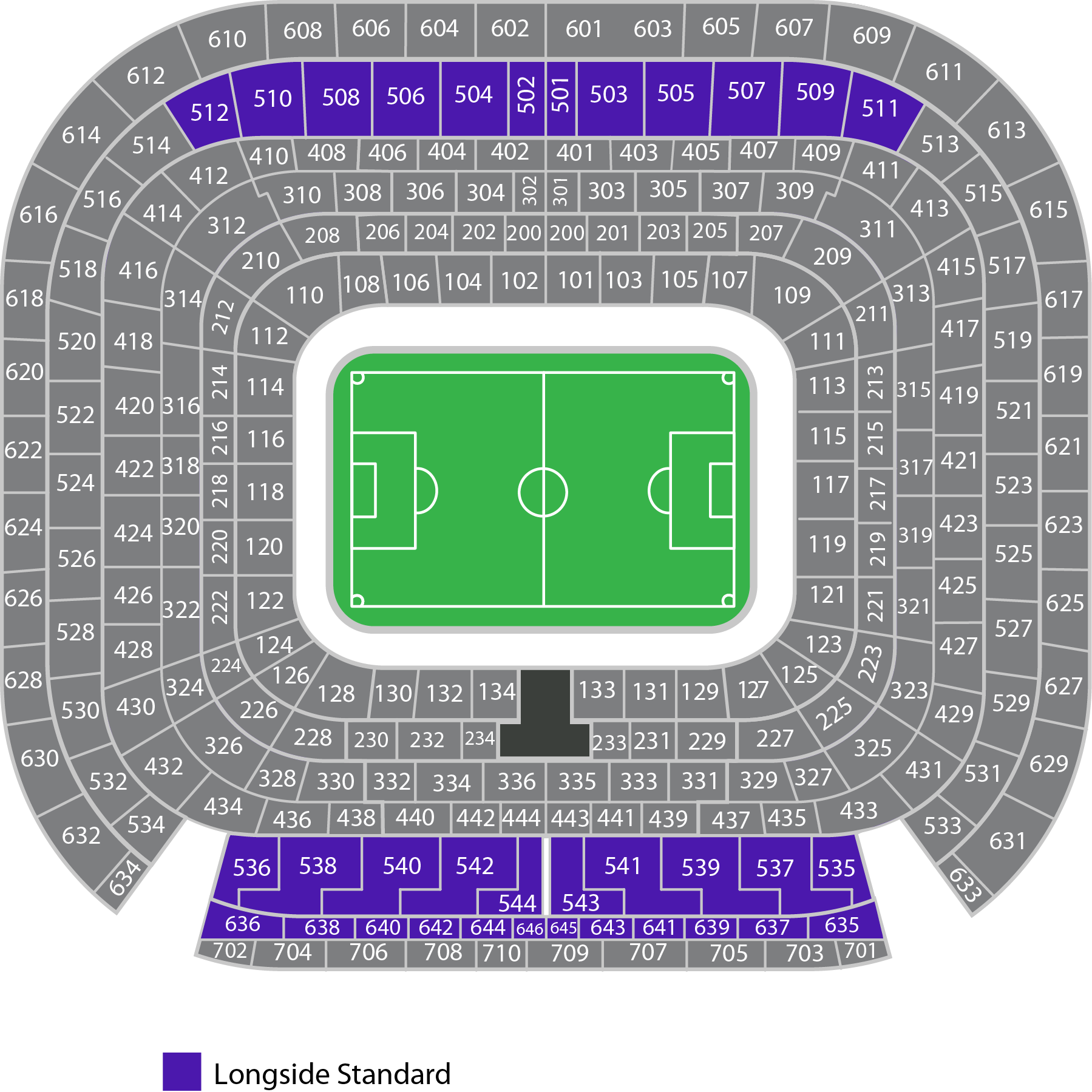 Longside Standard Santiago Bernabeu Map