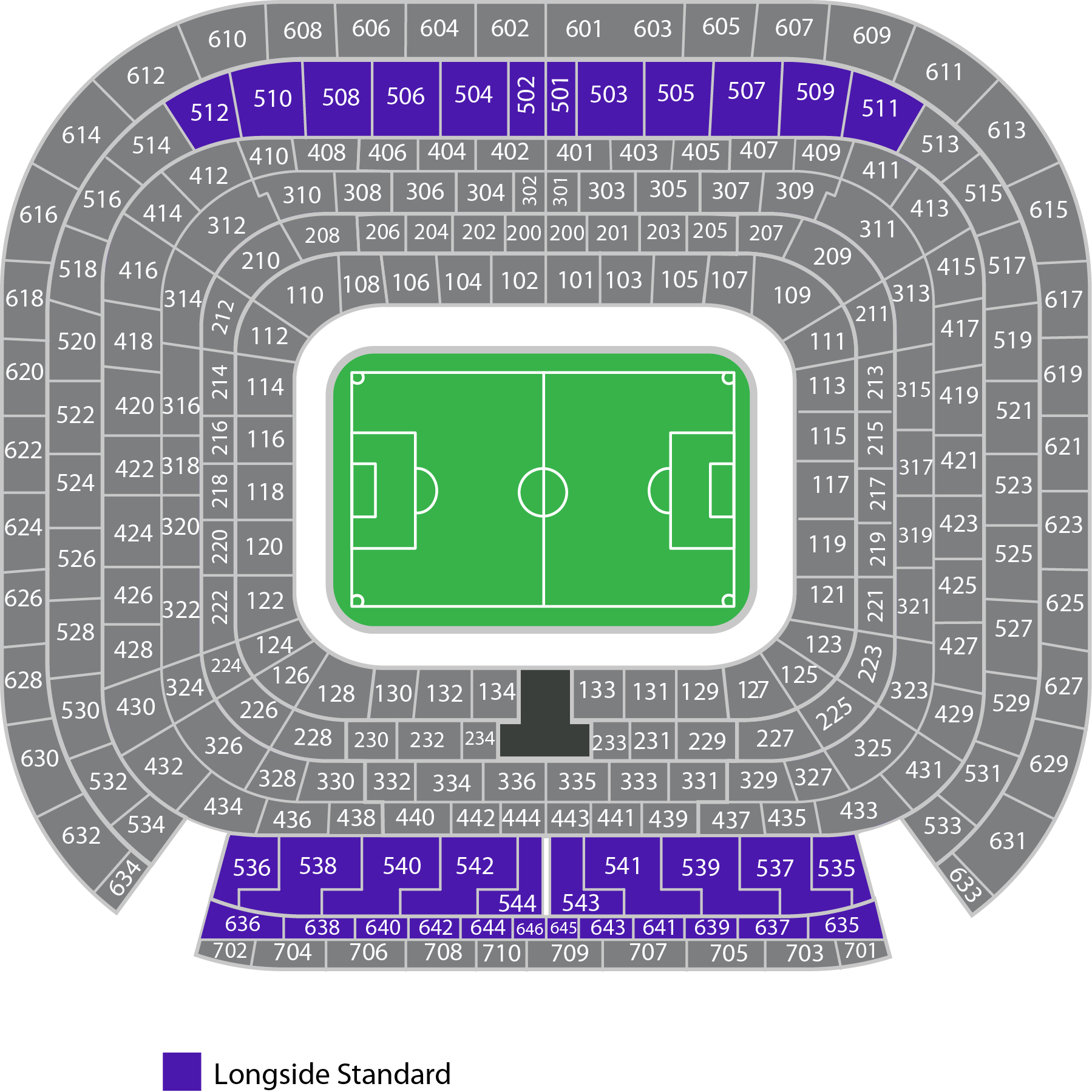 Longside Standard Santiago Bernabeu Map