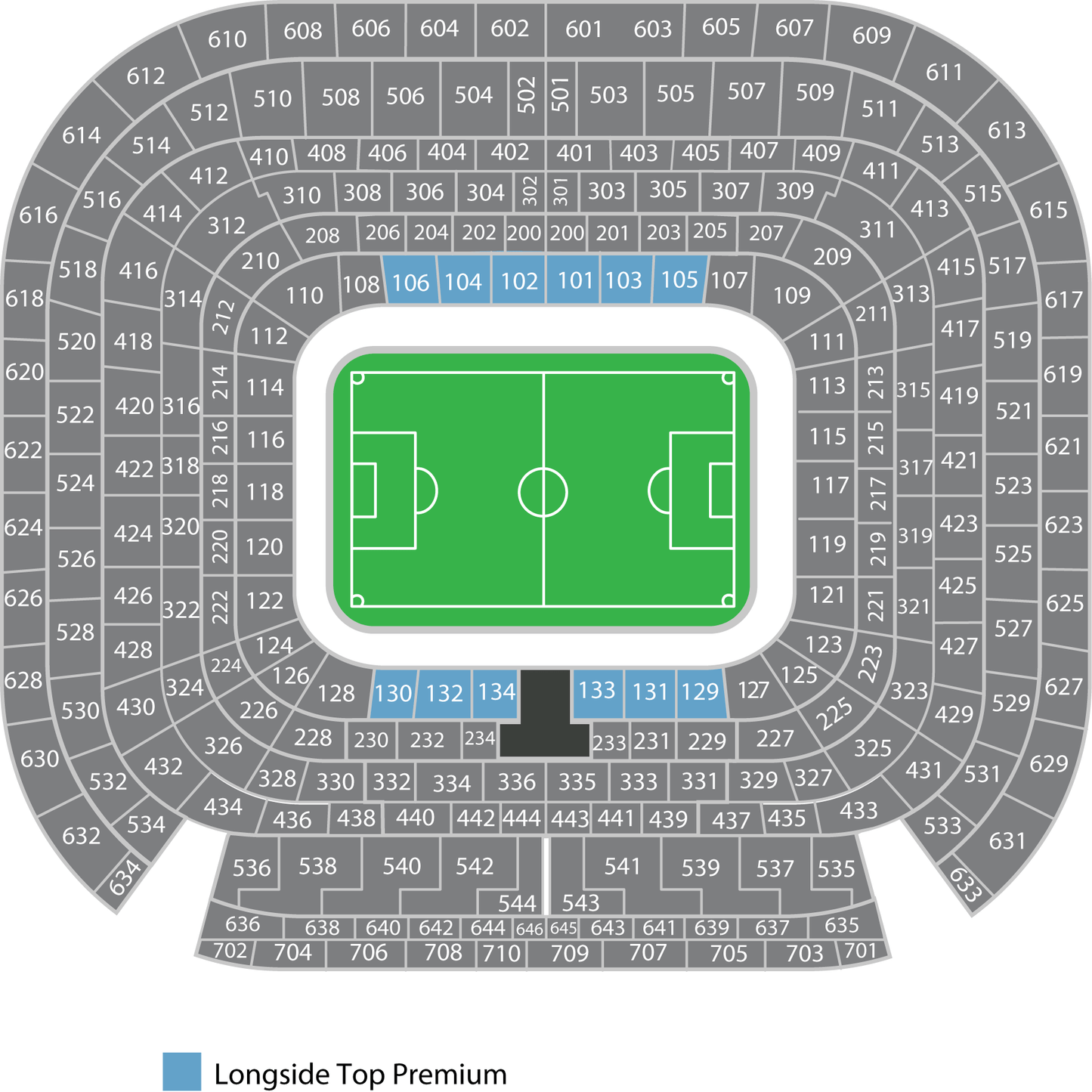 Longside Top Premium Santiago Bernabeu Map