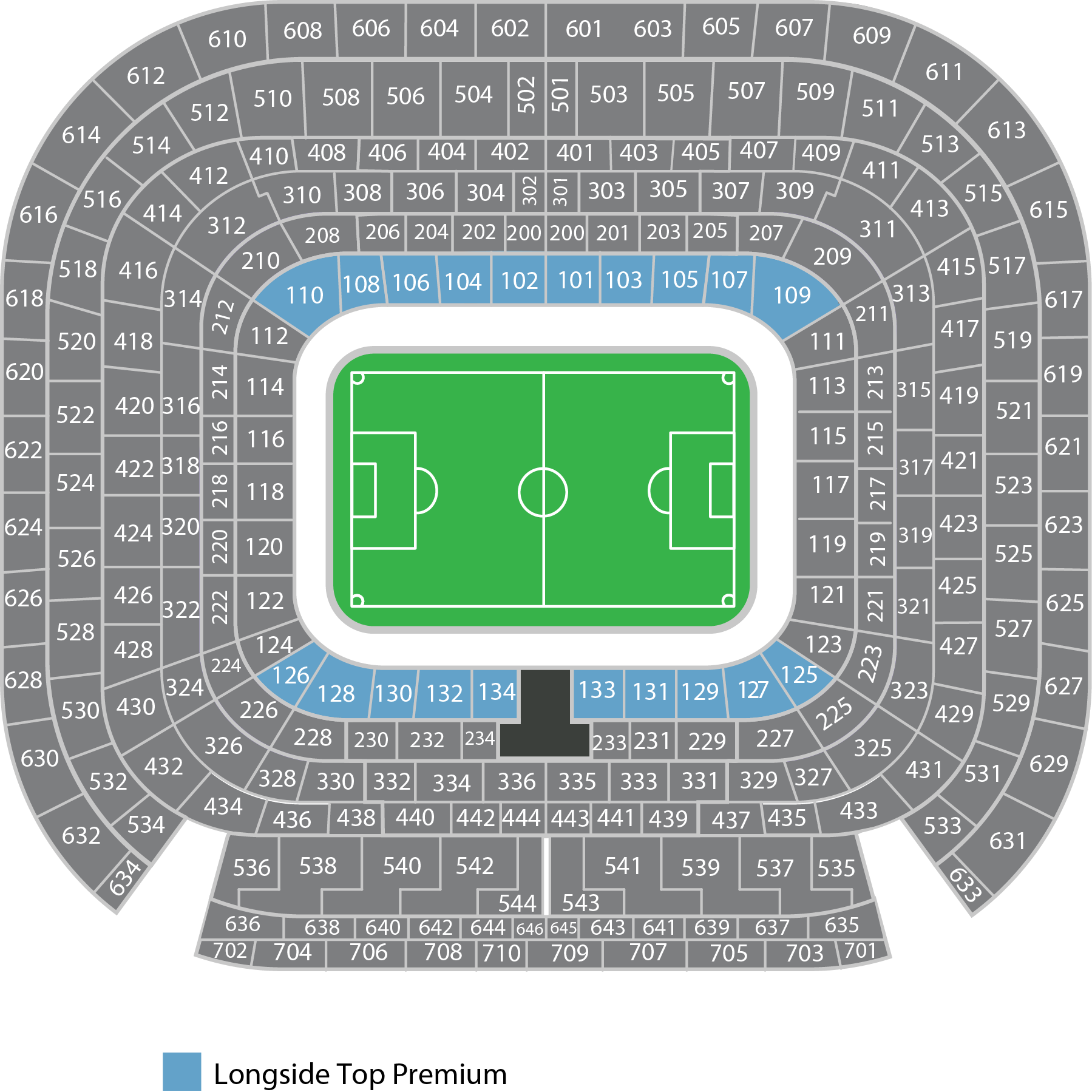 Longside Top Premium Santiago Bernabeu Map