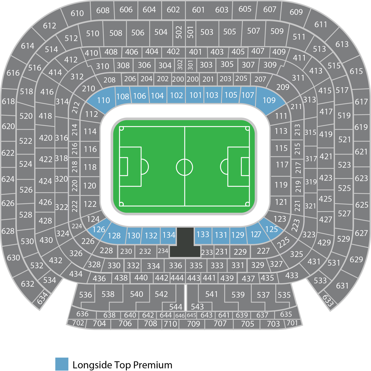 Longside Top Premium Santiago Bernabeu Map