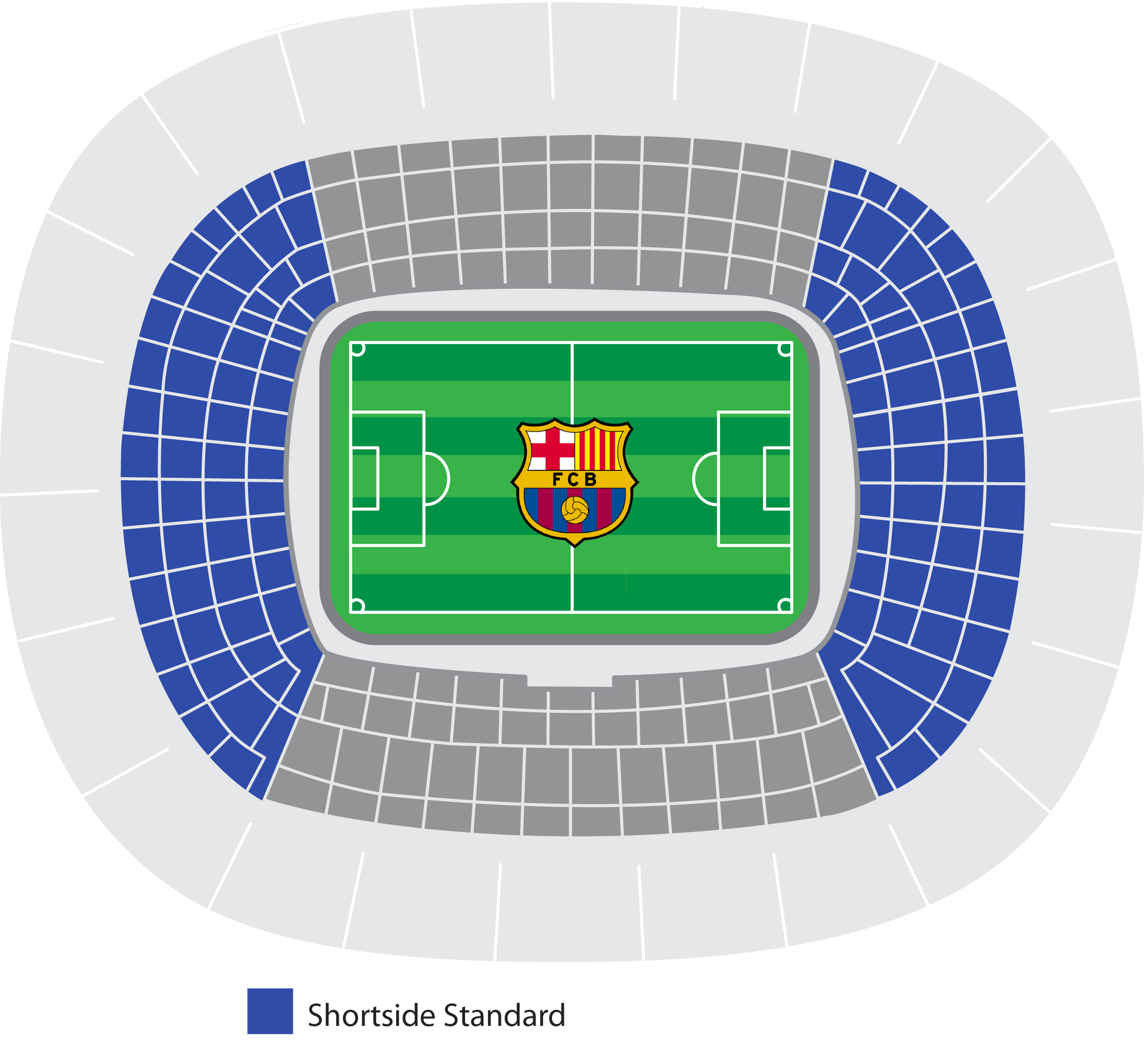 Shortside Standard Estadi Olimpic Lluis Companys Map