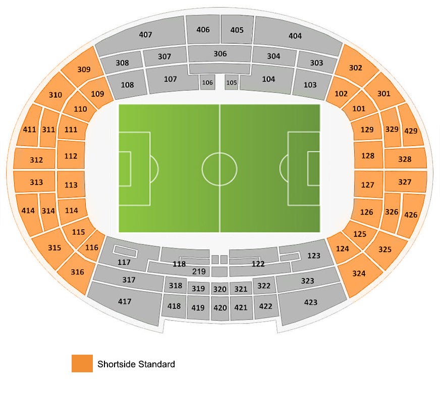 Shortside Standard Parc des Princes Tickets