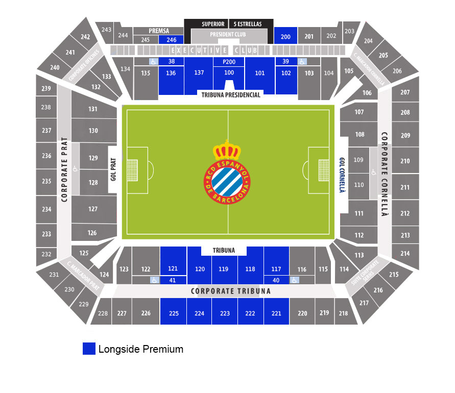 Longside Premium Santiago Bernabeu Map