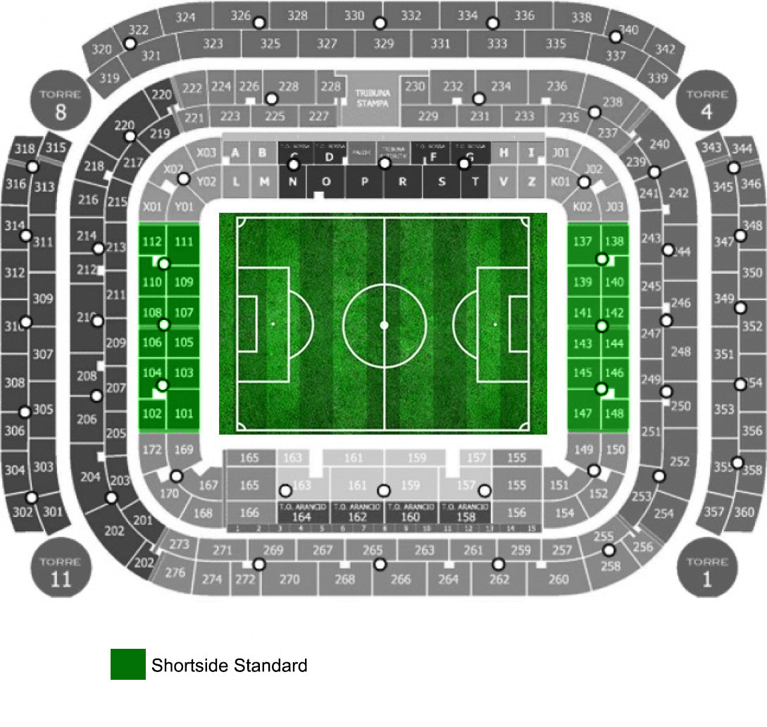 Shortside Standard San Siro Tickets