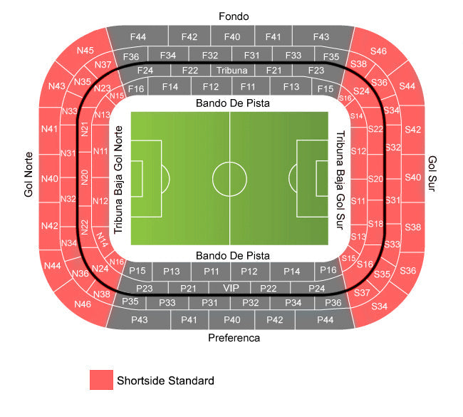 Shortside Standard Sanchez Pizjuan Tickets