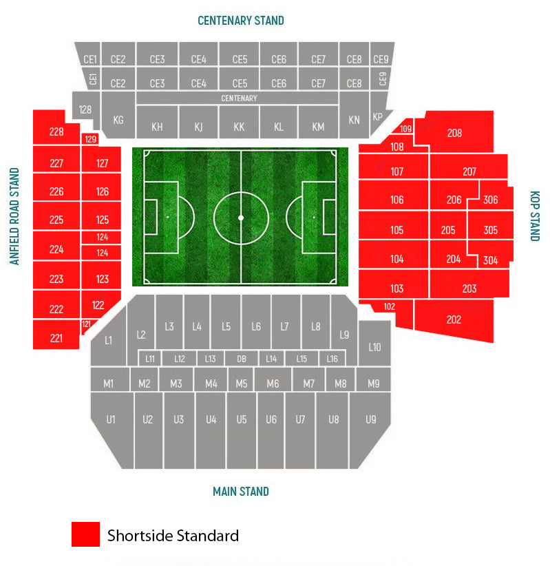 Shortside Standard Anfield Road Tickets