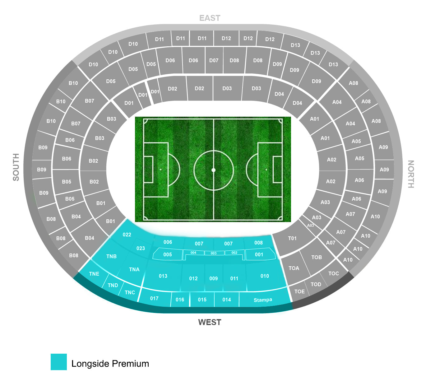 Longside Premium Stadio Diego Armando Maradona Tickets