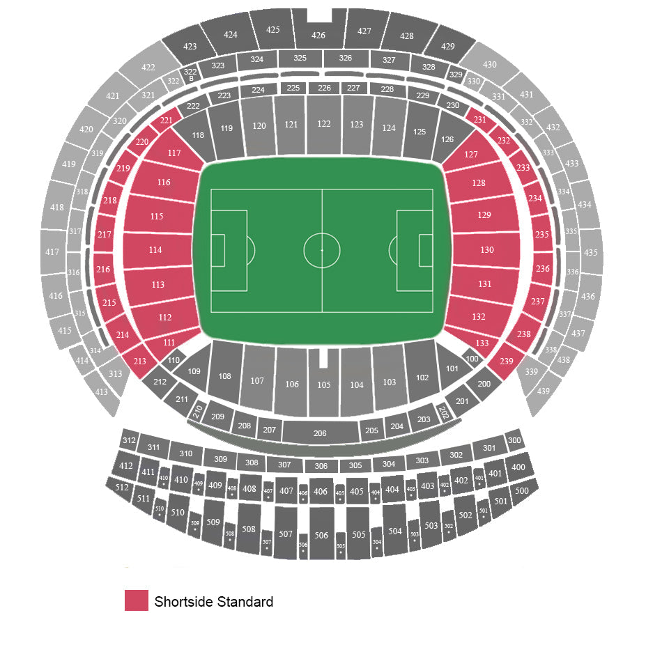 Shortside Standard Wanda Metropolitano Tickets