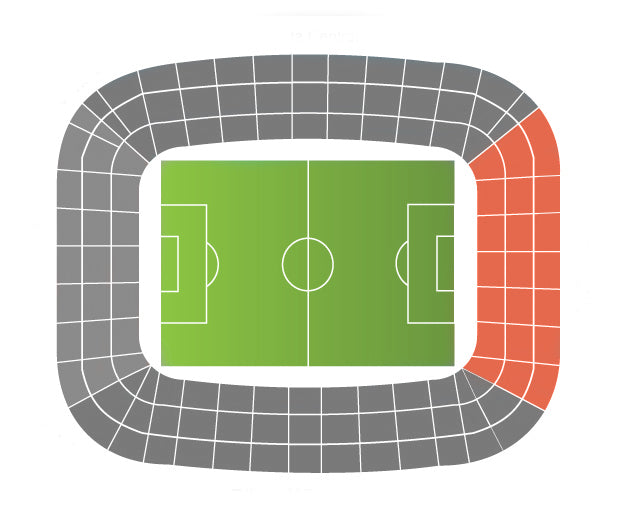 Shortside Right Estadio  José María Morelos y Pavón Map