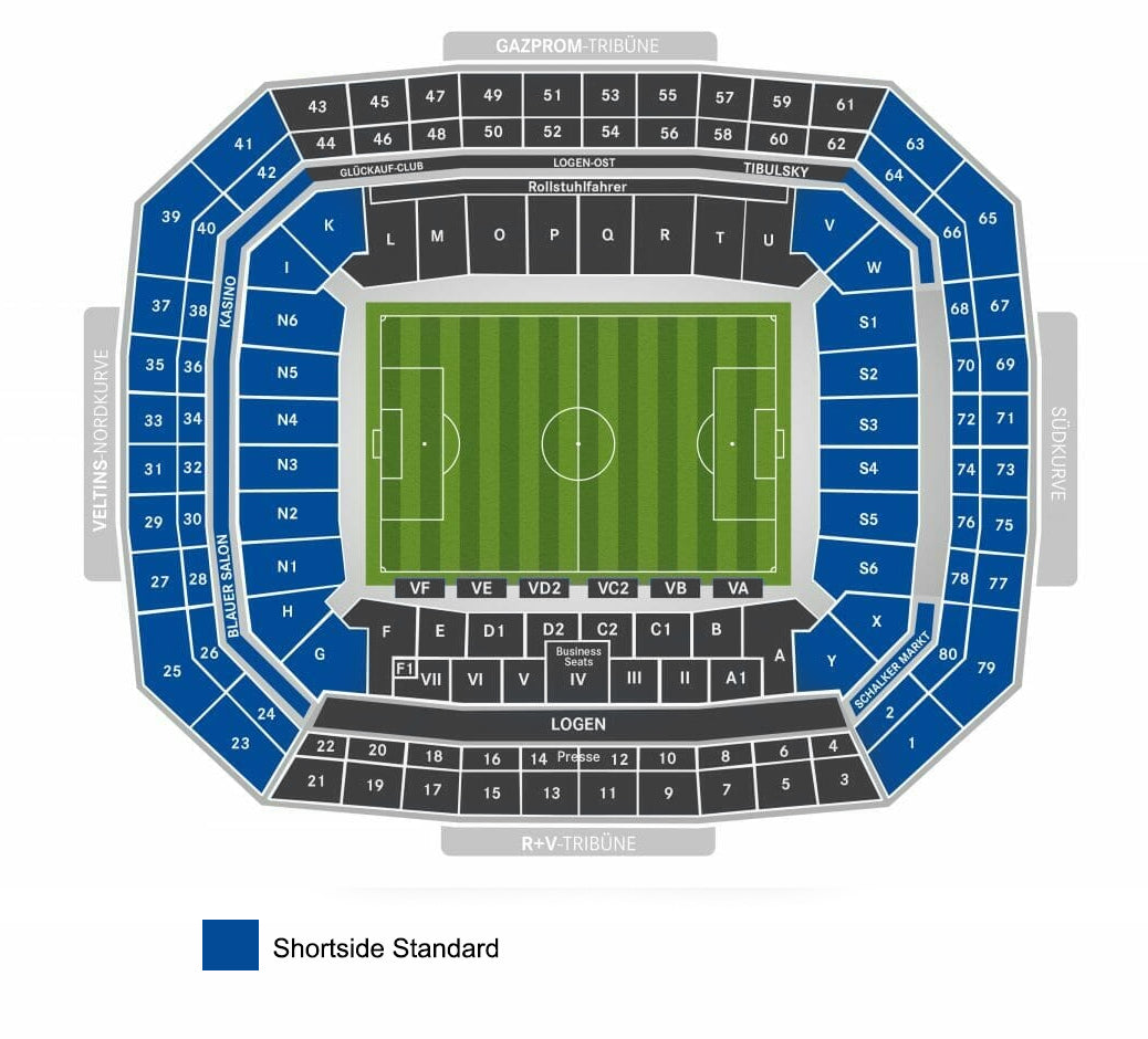 Shortside Standard Veltins Arena Map